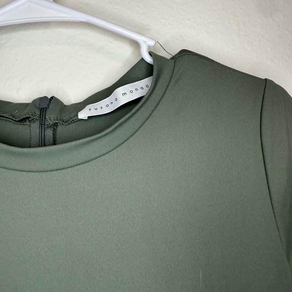 Susana Monaco Sage Green Jumpsuit - Picture 3 of 4